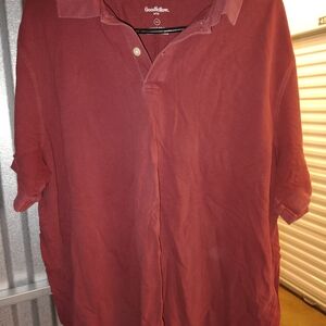 Goodfellow & Co Men's Maroon Polo Shirt